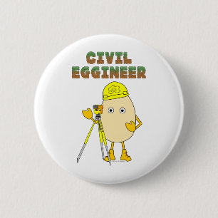 Civil Eggineer Engineer 6 Cm Round Badge