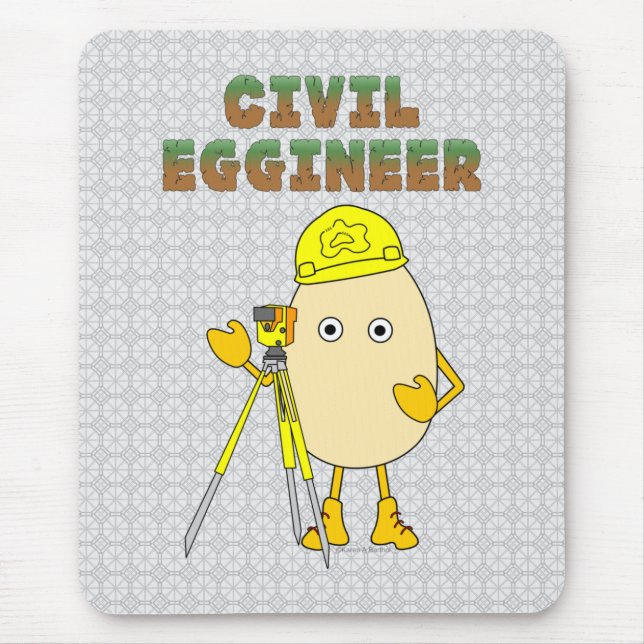 Civil Eggineer Engineer Mouse Pad (Front)