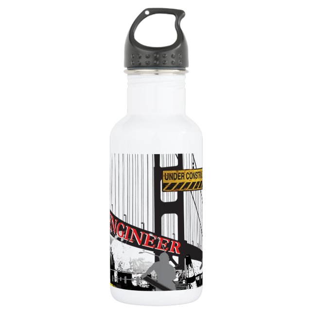 Civil Engineer 532 Ml Water Bottle (Front)