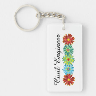 Civil Engineer Asters Key Ring