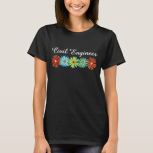 Civil Engineer Asters T-Shirt