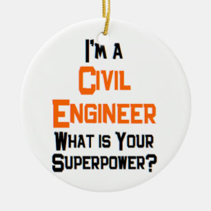 civil engineer ceramic ornament