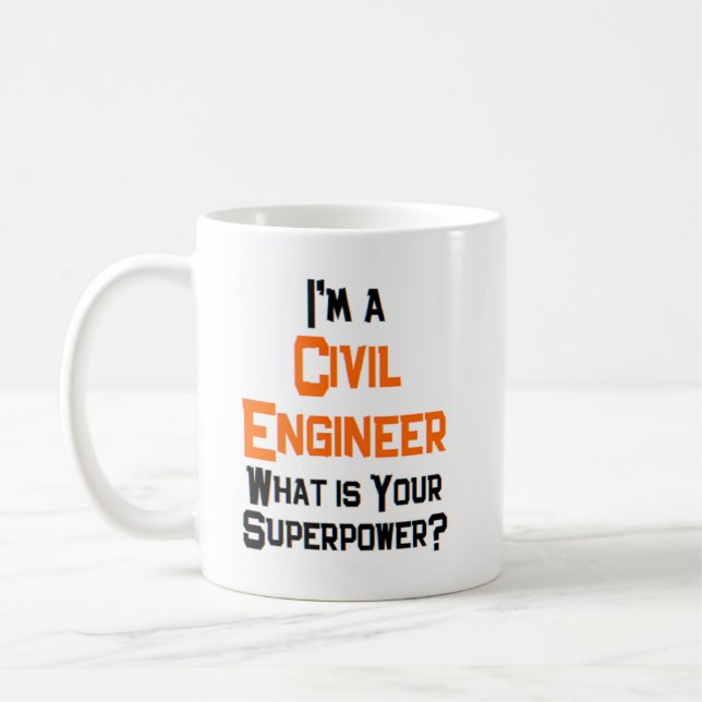 civil engineer coffee mug (Left)