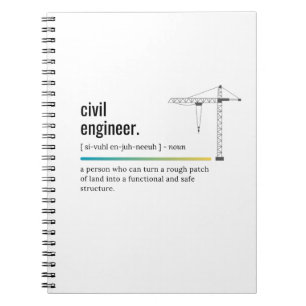 Civil Engineer Definition Notebook