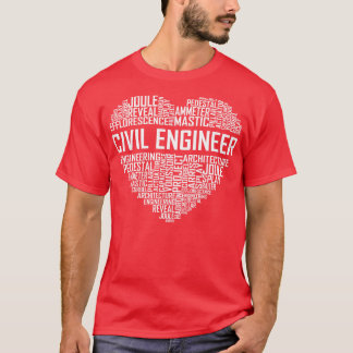 Civil Engineer Heart T-Shirt