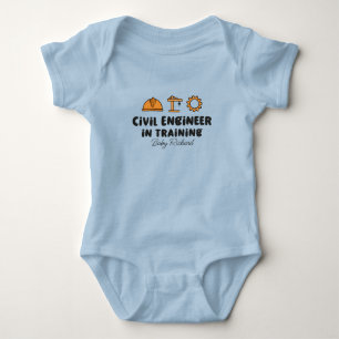 Civil Engineer in Training Construction Worker Baby Bodysuit