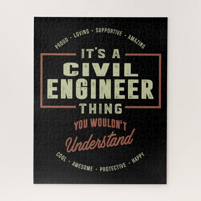 Civil Engineer Jigsaw Puzzle (Vertical)