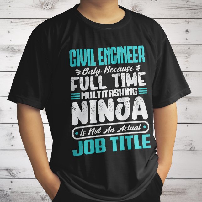 Civil Engineer Job Title Profession Engineering  T-Shirt (Creator Uploaded)