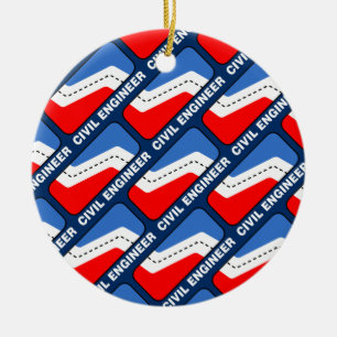 Civil Engineer League Ceramic Ornament