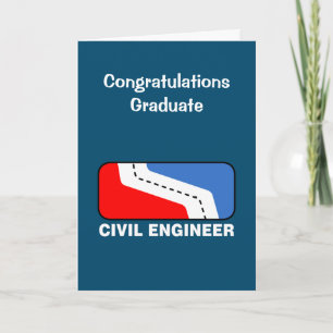Civil Engineer League Graduation card