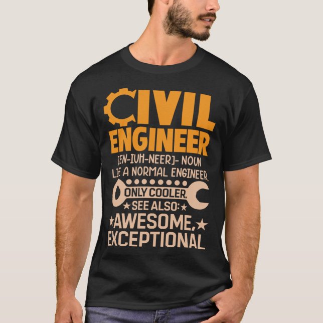 Civil Engineer Like A NormalEngineer Board Exam Pr T-Shirt (Front)