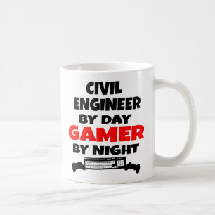 Civil Engineer Loves Playing Video Games Coffee Mug