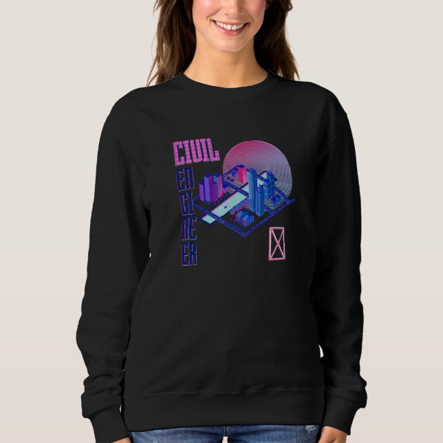 Civil Engineer   Math Student 1 Sweatshirt (Front)