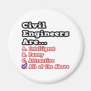 Civil Engineer Quiz...Joke Magnet