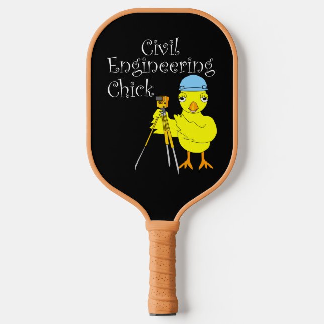 Civil Engineering Chick Pickleball Paddle (Front)