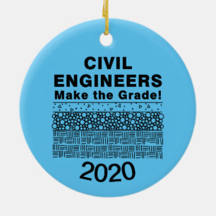 Civil Engineers Make The Grade Ceramic Ornament
