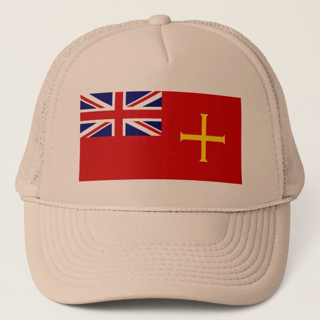 Civil Ensign Guernsey, United Kingdom Trucker Hat (Front)