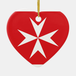 Civil Ensign Of Malta, Maldives flag Ceramic Ornament