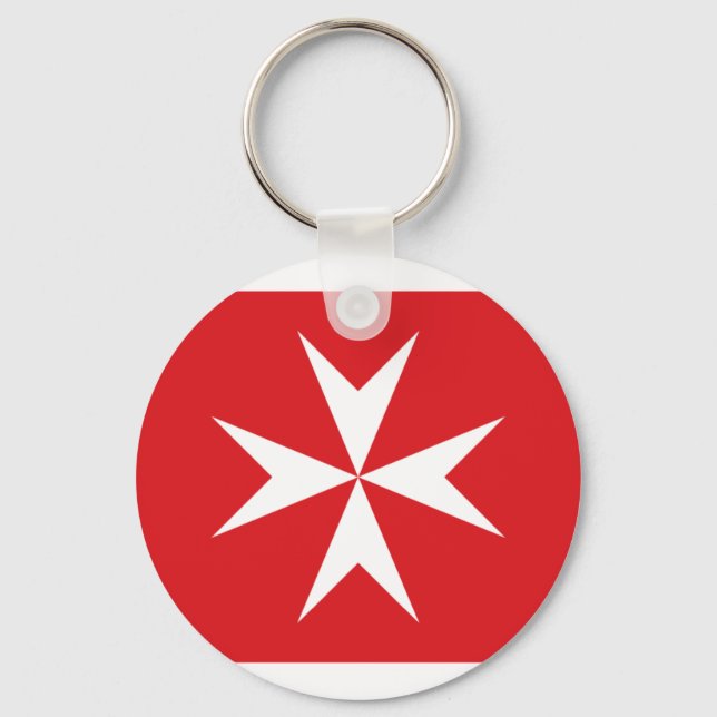 Civil Ensign Of Malta, Maldives flag Key Ring (Front)