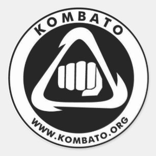Civil Kombato adhesive Classic Round Sticker