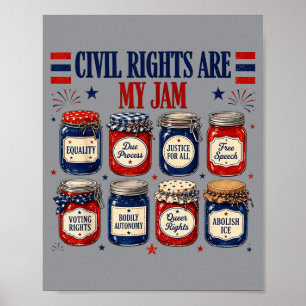 Civil Rights Are Favourite Equality Human Rights Poster