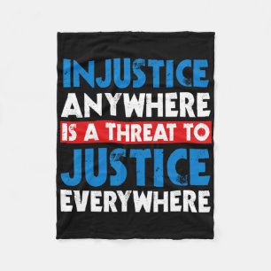 Civil Rights Movement Slogan Mlk Day Outfit Africa Fleece Blanket
