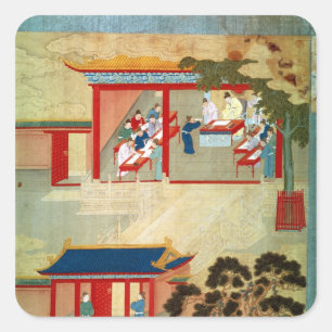 Civil Service Exam Under Emperor Jen Tsung Square Sticker