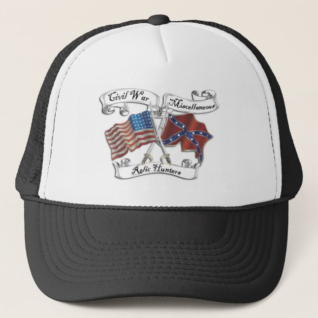 civil war and misc relic hunters logo hat (Front)