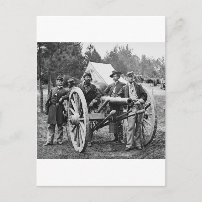 Civil War Artillery, 1860s Postcard (Front)