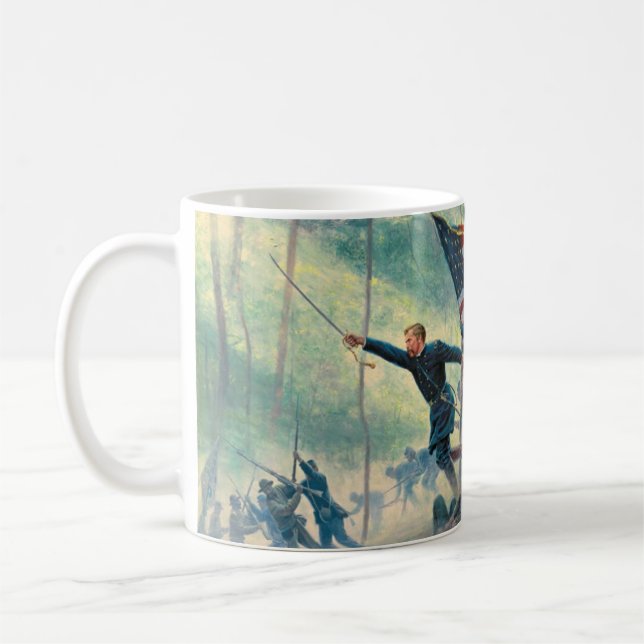 Civil War Battle of Gettysburg Little Round Top Coffee Mug (Left)