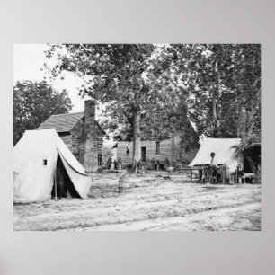 Civil War Battlefield Hospital, 1862 Poster