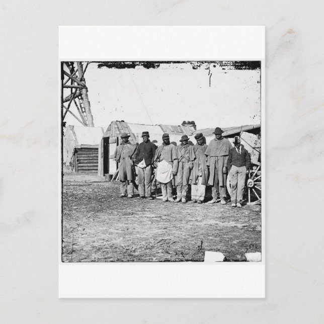 Civil War, Black Teamsters Postcard (Front)