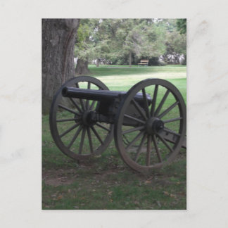 Civil War Cannon in Gettysburg Postcard