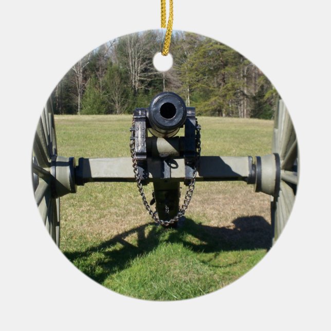 Civil War Cannon Ornament (Front)