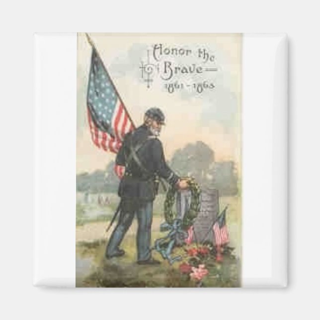 civil war cemetery magnet (Front)