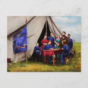 Civil War - Civil war chess set 1861 Postcard
