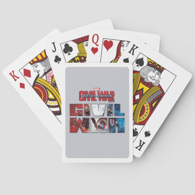 Civil War Cutout Graphic Playing Cards (Back)