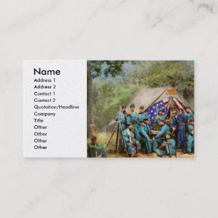Civil War - Engineer Company 8th NY State 1861 Business Card