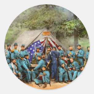 Civil War - Engineer Company 8th NY State 1861 Classic Round Sticker