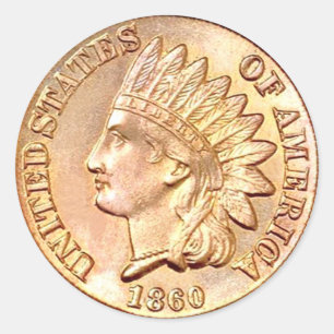 Civil War Era Coin Sticker