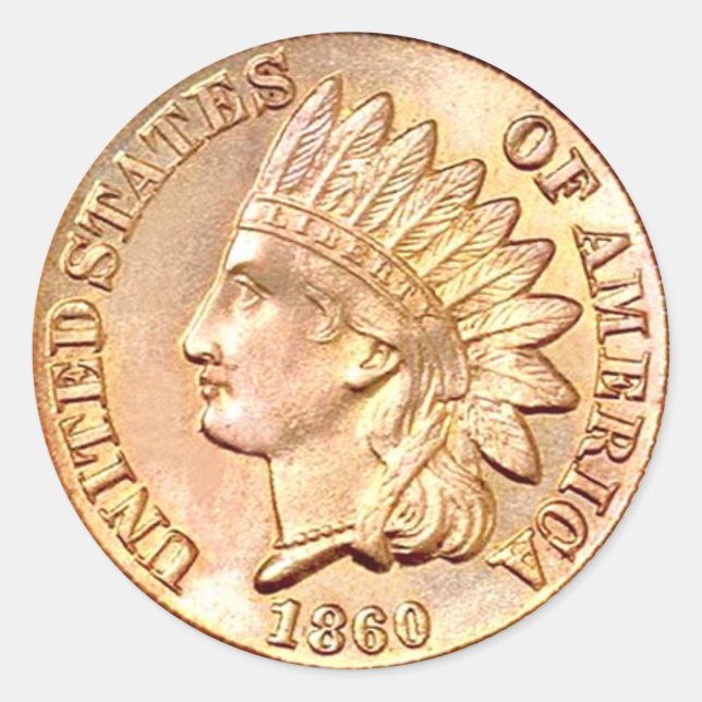 Civil War Era Coin Sticker (Front)