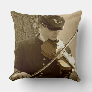 Civil War Fiddle Player Cushion