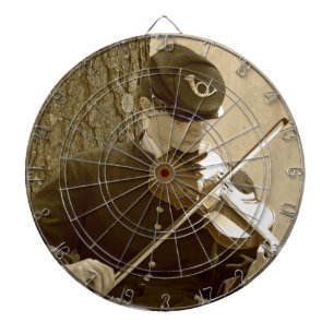 Civil War Fiddle Player Dartboard