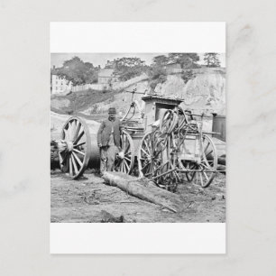 Civil War Fire Engine, 1865 Postcard