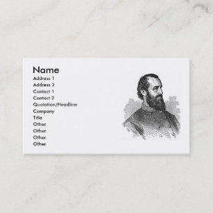 Civil War General Business Card