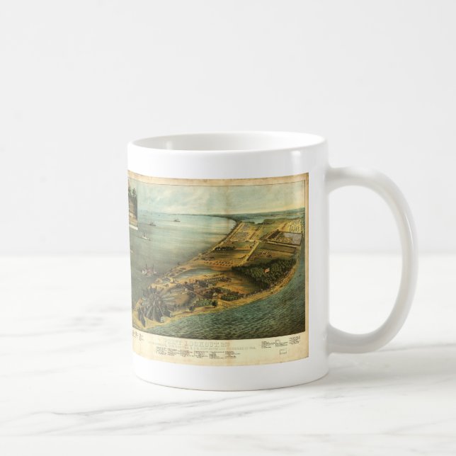Civil War Hammond General Hospital and Prison 1864 Coffee Mug (Right)