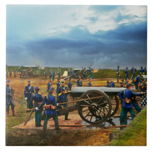 Civil War - Heavy artillery unit 1861 Ceramic Tile
