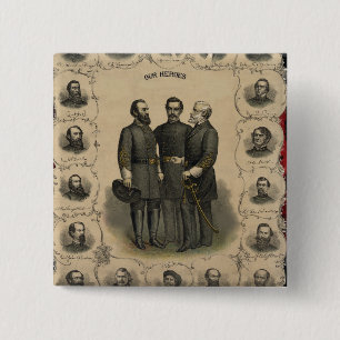 Civil War Heroes 15 Cm Square Badge