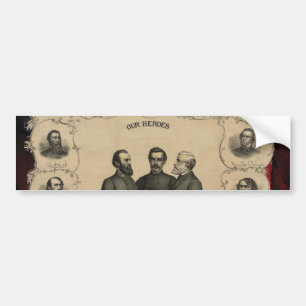 Civil War Heroes Bumper Sticker