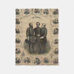 Civil War Heroes Fleece Blanket